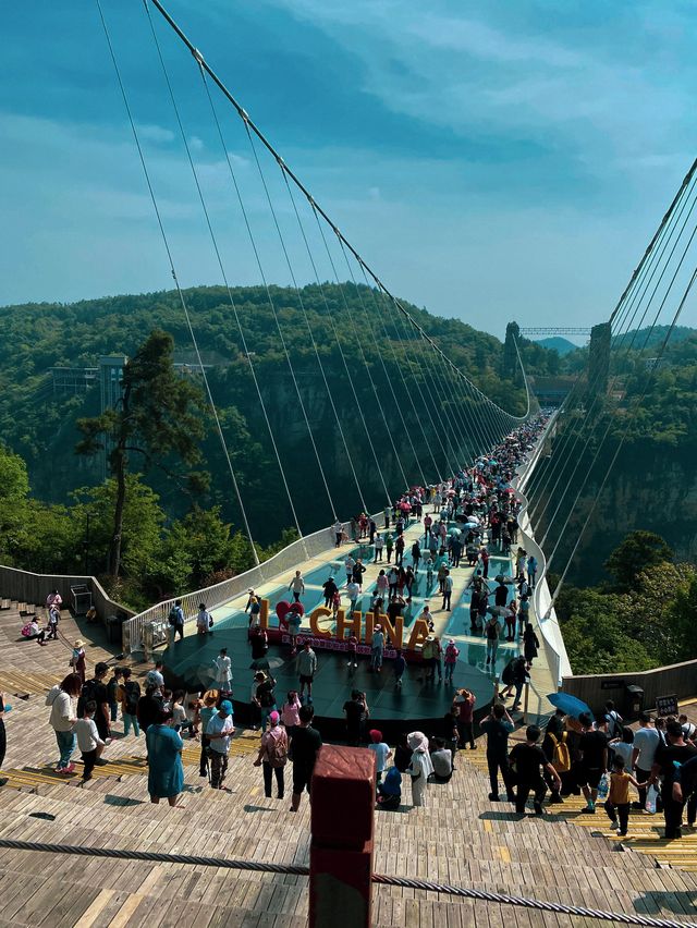 Walk on Glass Above China's Grand Canyon