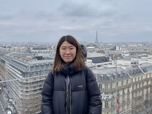 巴黎居然有免費觀景台😱去shopping之餘仲可以去打卡嘅 Galeries Lafayette 🛍️