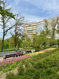 Spring Escape at KBTU Park, Almaty
