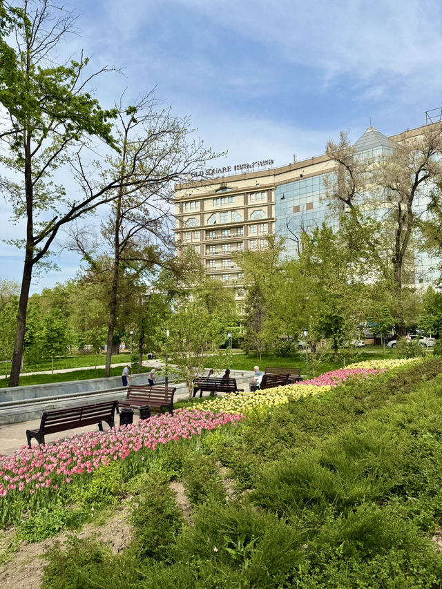 Spring Escape at KBTU Park, Almaty
