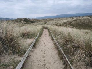 Dunes of fun in Ynyslas, Wales.