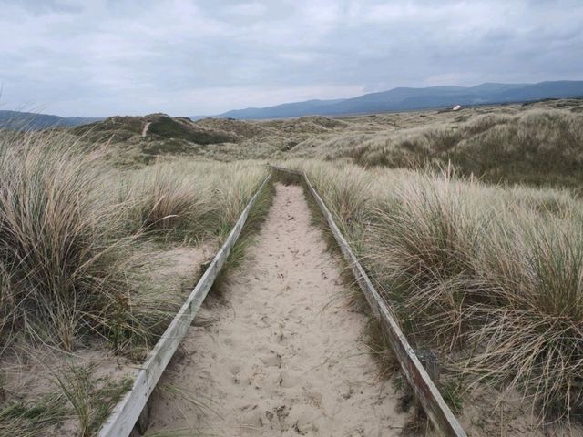 Dunes of fun in Ynyslas, Wales.