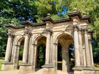 Exploring Trentham Gardens Under a Clear Blue Sky—What a Stunning View!