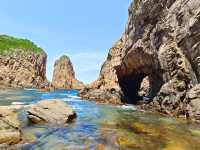 Hong Kong's hidden gem, Sharp Island, boasts a world-class sea cave and snorkeling in crystal clear waters.