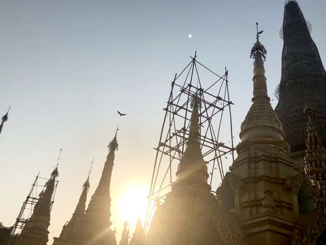 Symbol of Myanmar | Shwedagon Pagoda in Yangon, one of the three major ancient sites in Southeast Asia of Buddhism's Light.