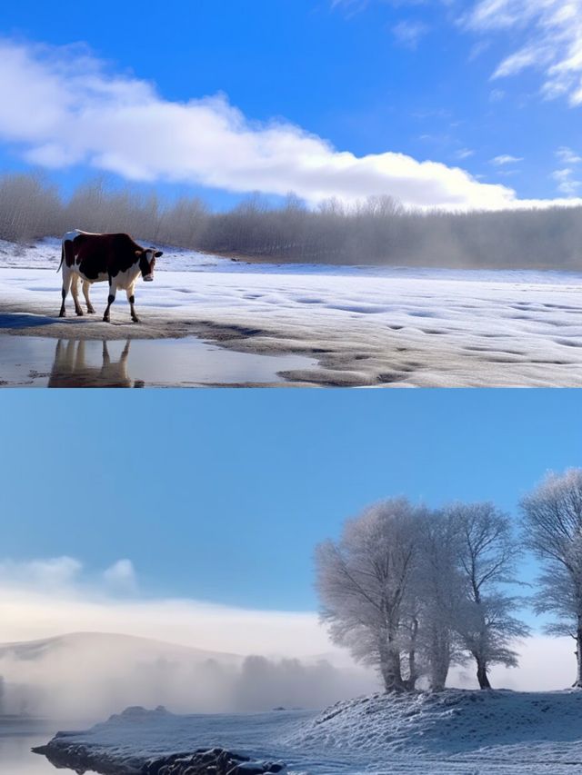 天池的冰雪世界，神秘阿爾山