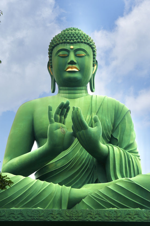 這恐怕是全球最綠色的大佛了吧