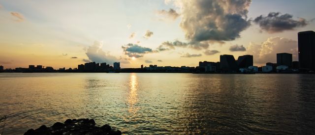 浦東一線無敵江景看夕陽。