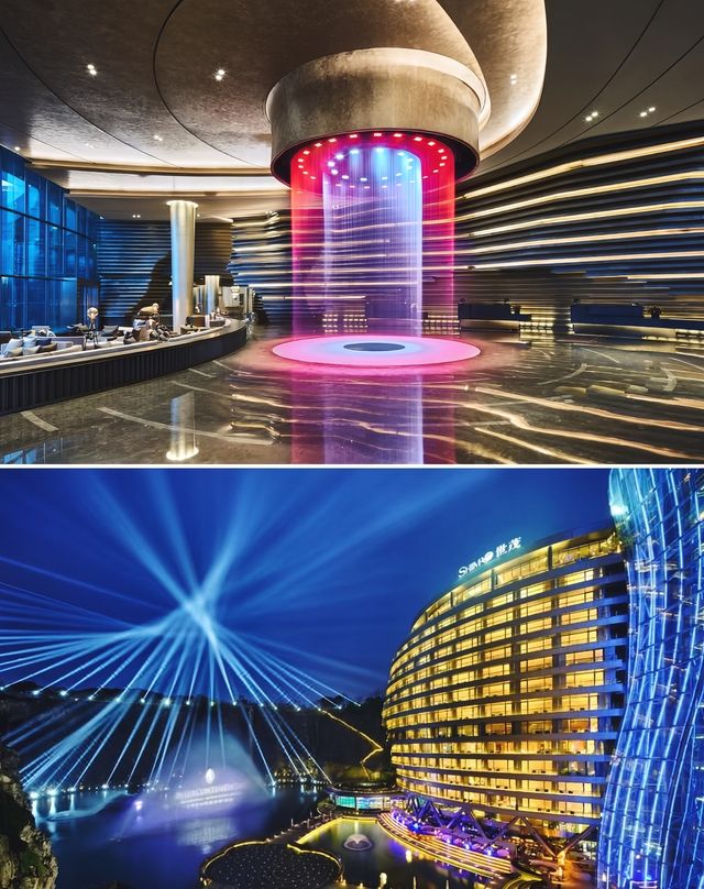 深坑瀑布&崖壁全景！酒店控必睡的深坑酒店