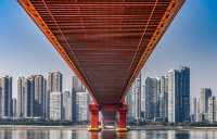 武漢鸚鵡洲長江大橋也太出片了吧！長江上的絕美風景線