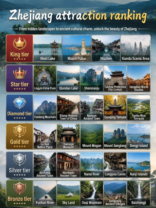 Zhejiang attraction ranking|First time in Zhejiang, choose based on this