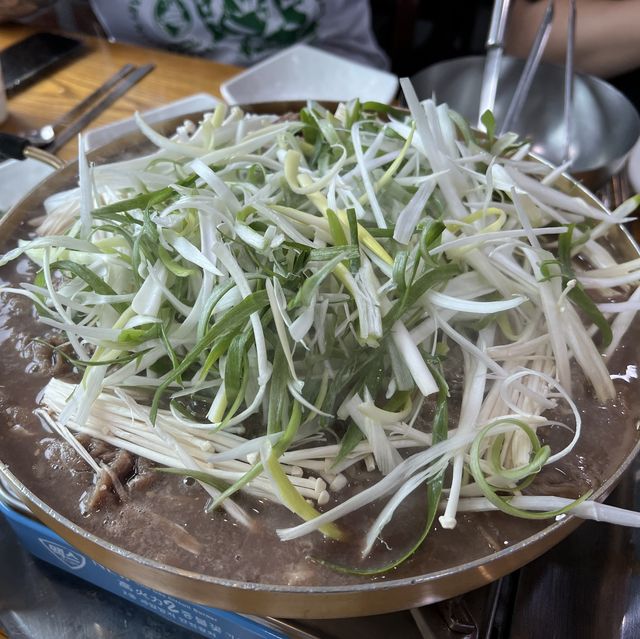 파가 한가득 들어간 소불고기 맛집 소들목장!