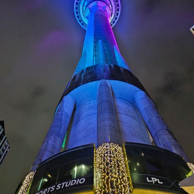 moment with sky tower 