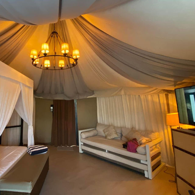 Glamping experience at Natra Bintan