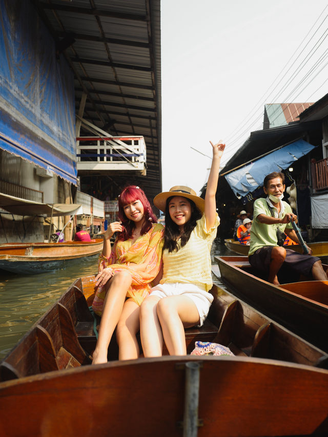 泰國🇹🇭充滿傳統風味的丹嫩莎朵水上市場🛶