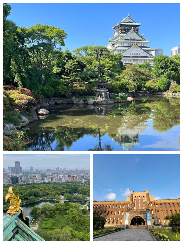 「大阪城：歷史古城與自然美景」