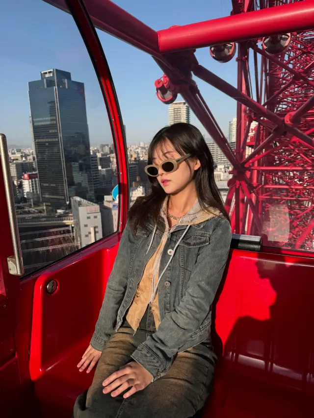 大阪旅行時尚摩天輪、拍照區“五合摩天輪”