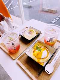 【長野県/茅野　フワフワパンケーキ🥞とカワイイ色のピーチロゼレモネード🍋】