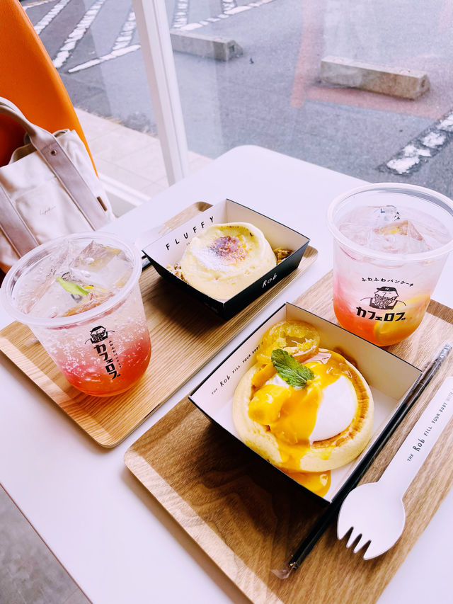 【長野県/茅野　フワフワパンケーキ🥞とカワイイ色のピーチロゼレモネード🍋】