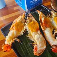 ร้านกุ้งเผา ริมแม่น้ำอยุธยา  