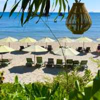 Buy coffee and Free Beach Club