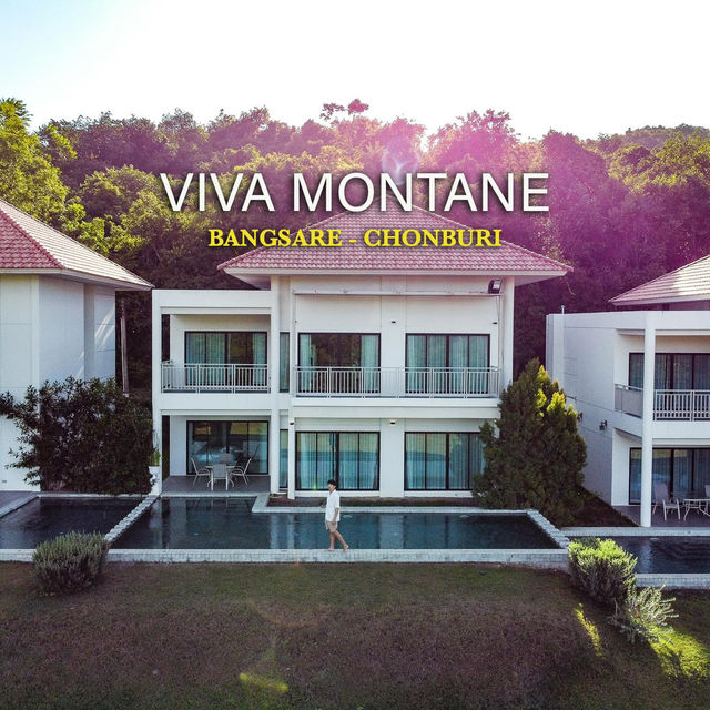 VIVA MONTANE พูลวิลล่าบางเสร่บรรยากาศดี🏠🌳