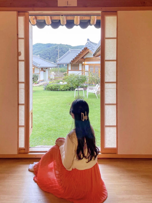 이 뷰 하나에 반해서 온 한옥숙소🤎