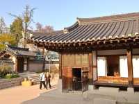 “Cherry Blossoms and Tradition at Namsangol Hanok Village”