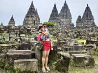 A day in Prambanan Temple with a toddler