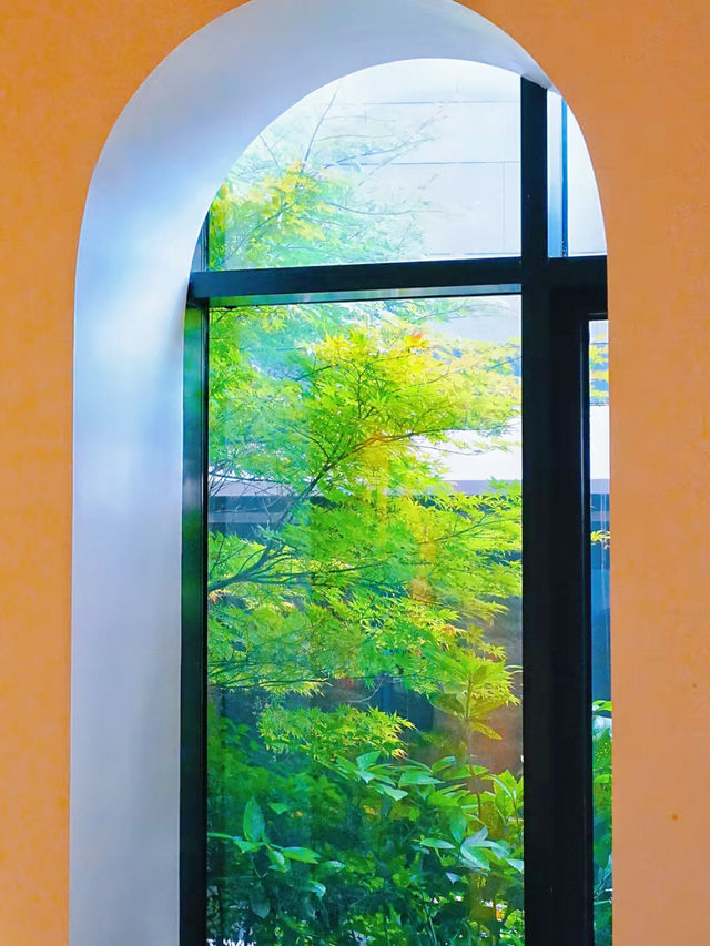 上海‼️美術館入面嘅花園餐廳