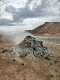 冰島Namafjall Hverir火山地熱谷