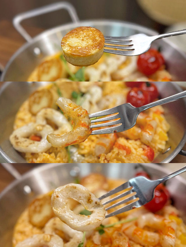 【西灣河創意豐富素食 驚喜西班牙海鮮飯】