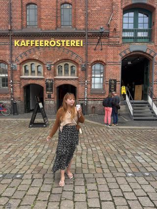 Hipster coffee shop in the Red Brick Warehouse