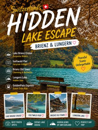 3 FAIRYTALE VILLAGES IN ONE DAY 🇨🇭 Iseltwald • Brienz • Lungern