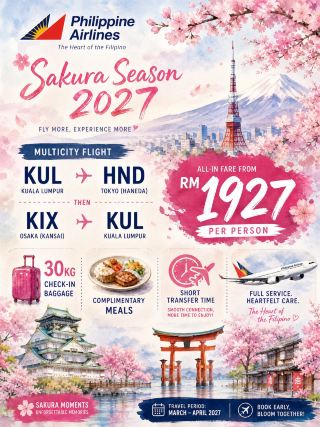 Under RM2000 for Japan Sakura Season! Peak Season Saver🎒🌸