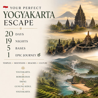🇮🇩 The Ultimate 20-Day Java Slow-Travel Itinerary: Yogyakarta, Temples, Highlands & Beaches