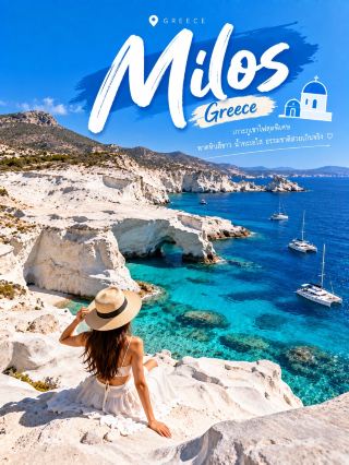🇬🇷 Milos 4 วัน 3 คืน

DAY 1 🤍 Sarakiniko • Plaka • Sunset

⛴️/✈️ เดินทางถึง Milos
🏨 Check-in ที่พัก
🤍 ไป Sarakiniko Beach ไฮไลต์ของเกาะ หินสีขาวตัดกับทะเลสีฟ้าเหมือนอยู่บนดวงจันทร์
🏘️ ช่วงบ่ายเดินเล่น Plaka เมืองบ้านสีขาวสไตล์กรีก
🌅 ขึ้นไปชม Sunset
🍽️ Dinner ร้านอาหารกรีก

DAY 2 🚤 Kleftiko • Sailing

🚤 ออกเรือเที่ยวรอบเกาะ
🪨 ชม Kleftiko หน้าผาและถ้ำทะเล
🤿 Snorkeling ในน้ำสีฟ้าใส
🌊 ว่ายน้ำตามอ่าวที่ทริปเรือแวะ
🍴 Lunch บนเรือ
🌅 กลับฝั่งช่วงเย็น

DAY 3 🎨 Klima • Firopotamos • Mandrakia

🏠 เที่ยว Klima หมู่บ้านชาวประมง บ้านริมทะเลสีสันสดใส
💙 ต่อด้วย Firopotamos อ่าวเล็ก ๆ น้ำใสและหมู่บ้านสีขาว
📸 แวะ Mandrakia หมู่บ้านชาวประมงอีกแห่งที่ถ่ายรูปสวย
☕ Café Hopping
🌅 Sunset ริมทะเล

DAY 4 ☕ Slow Morning

🌤️ ตื่นแบบสบาย ๆ
🥐 Breakfast + Coffee
🏖️ เดินเล่นชายหาดรอบสุดท้าย
🛍️ ซื้อของฝาก
🧳 Check-out
✈️/⛴️ เดินทางกลับ

✨ ไฮไลต์: Sarakiniko Beach 🤍 • Kleftiko 🪨 • Klima 🎨 • Firopotamos 💙 • Sailing 🚤 • Sunset 🌅

#Milos #Greece #เที่ยวกรีซ #GreekIslands
