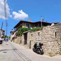 A Charming Cobbled Town in Greece