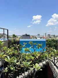 Beach vibes in the city, Phnom Penh’s Best rooftop pool 🏊 🏖️ 
