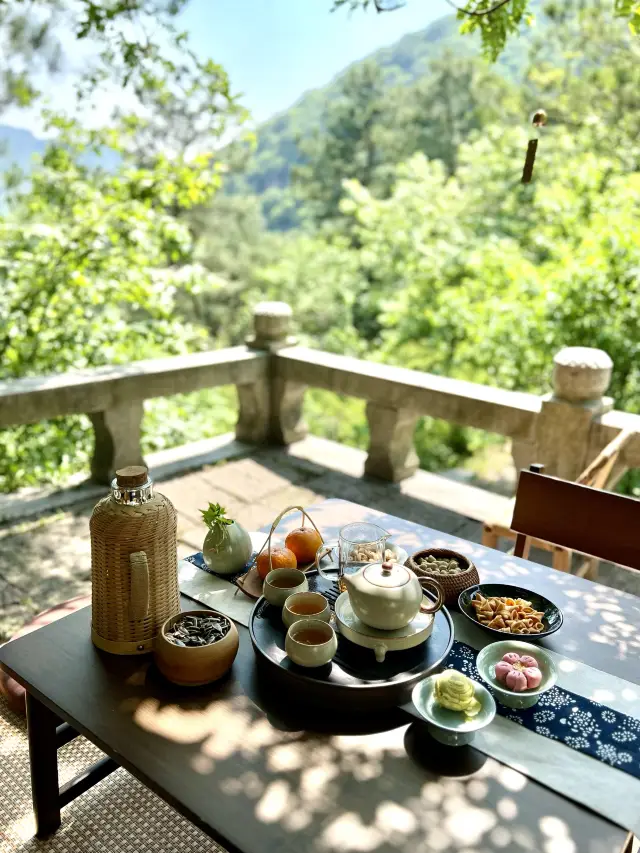 【蘇州】新緑の天平山で中国茶を楽しめる茶室