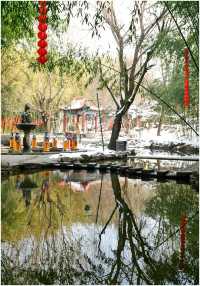 《雪後出遊竹泉村》