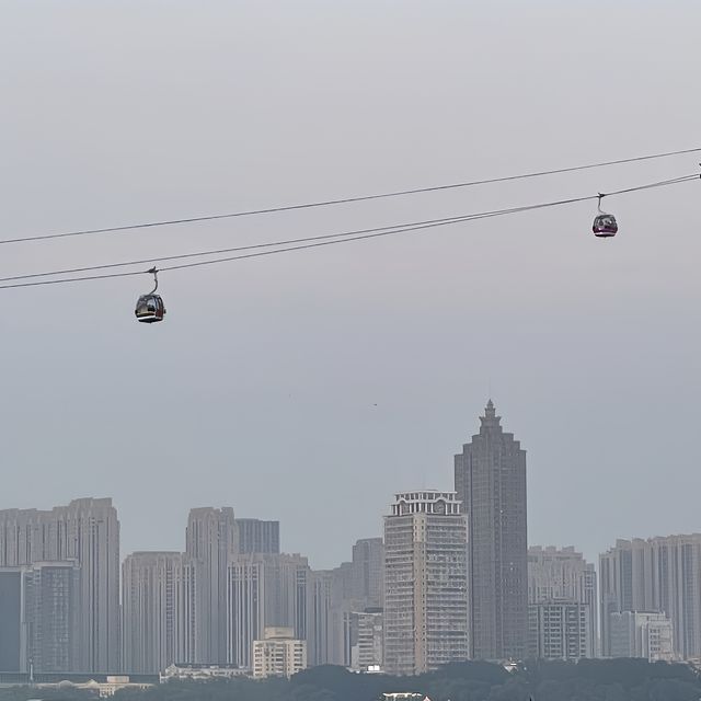 太陽島的落日紅霞千萬不能錯過