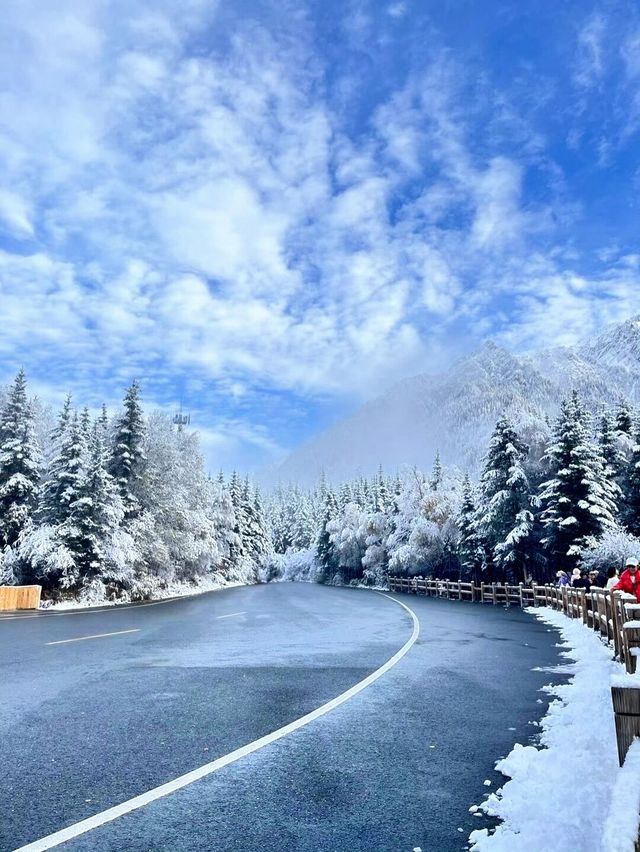 冰雪世界的九寨溝充滿魔幻，冰雪聖地！。