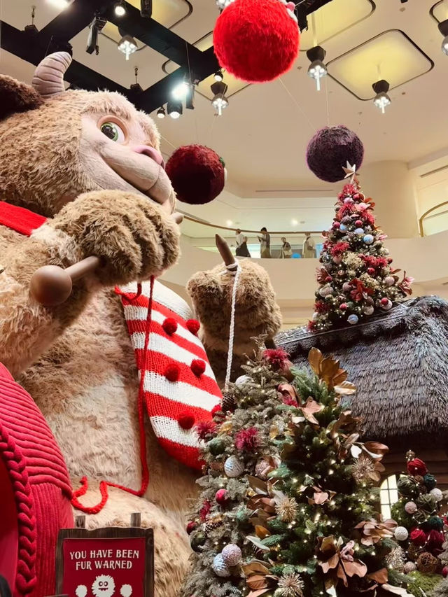 🎄2024聖誕香港金鐘太古廣場：巨型萌獸織毛衣