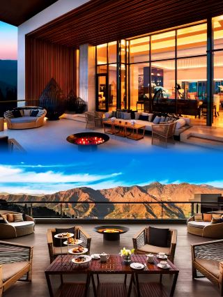 A luxurious oasis hidden among lush walnut trees