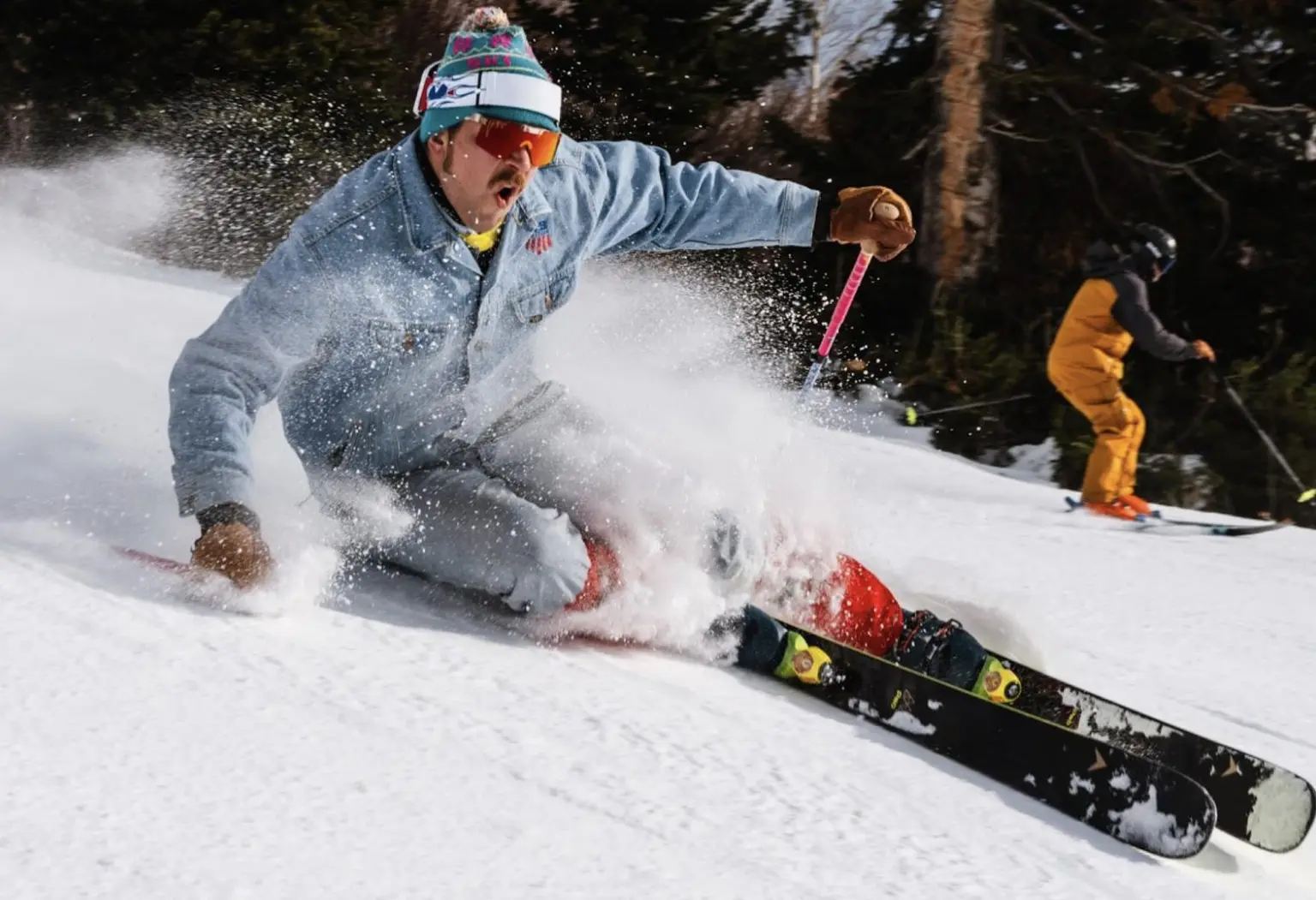 In December, put on your cowboy gear in Teton Village and fully enjoy the fun of skiing