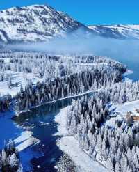 阿勒泰冬日童話滑雪雪蘑菇絕美機位攻略