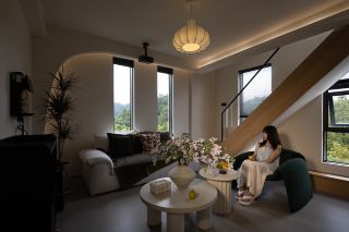 개인 온천 + 떠 있는 계단이 너무 아름다워서 심장이 떨려요! 이게 바로 이상적인 휴가죠