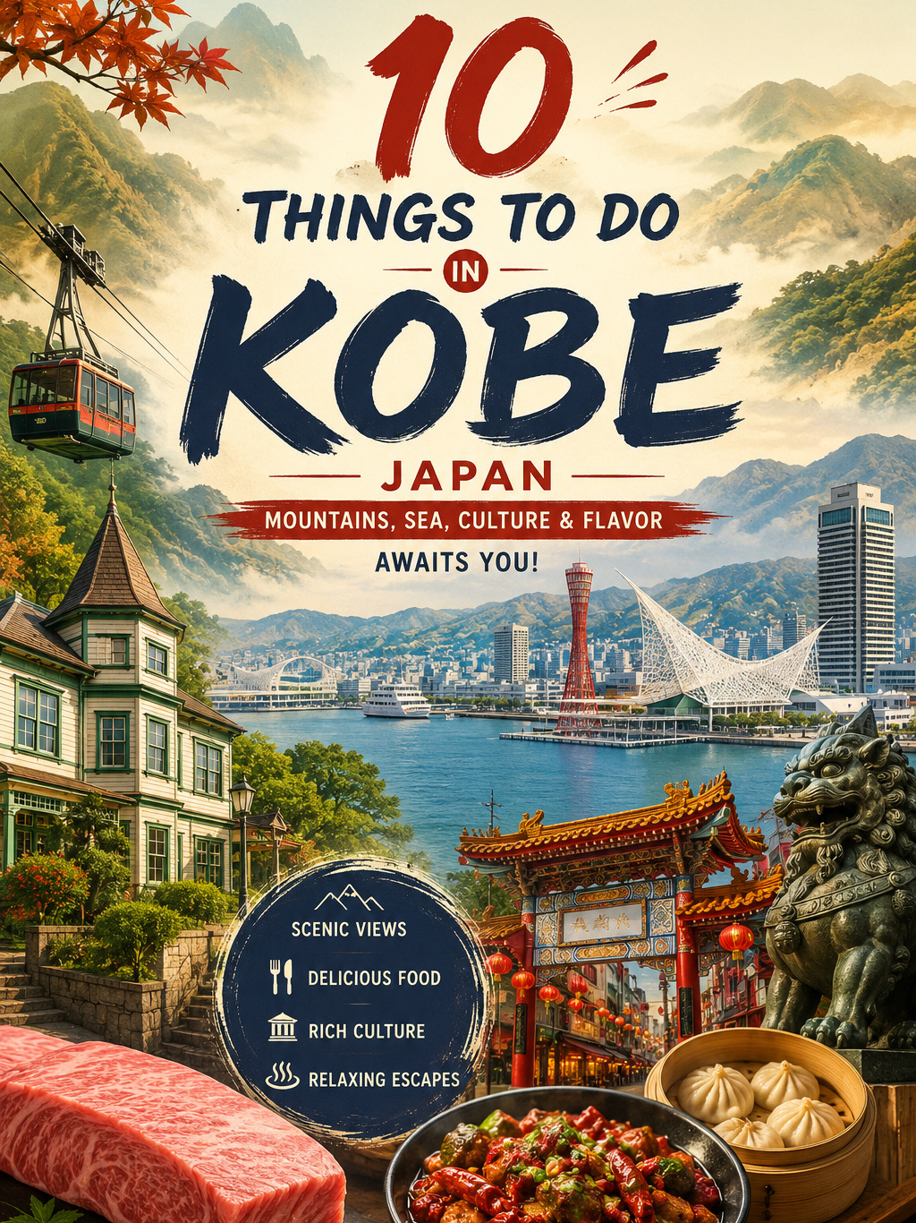 🇯🇵 Kobe, Japan: 10 Must-See Places & Things to Do 🍜🌊⛰️