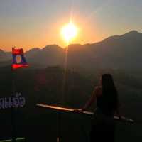 Nam xay viewpoint at Vangvieng Laos